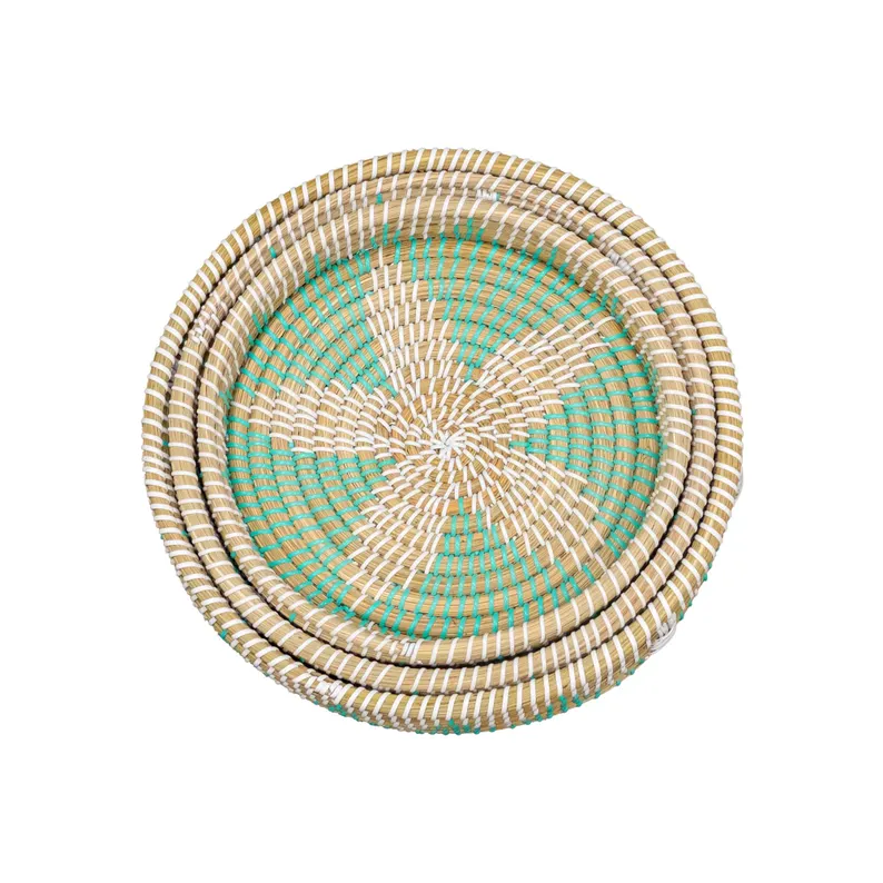 P2.2-Rustic Kansgrass Multicolor Tray (SET OF 3)
